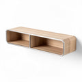 Estantería de madera de roble con compartimentos de 120 x 30 x 20cm